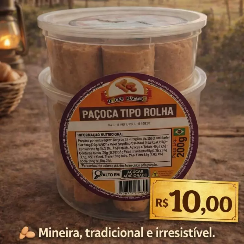 Paçoca de rolha 200g