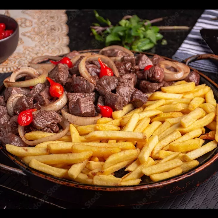 Carne de sol com fritas