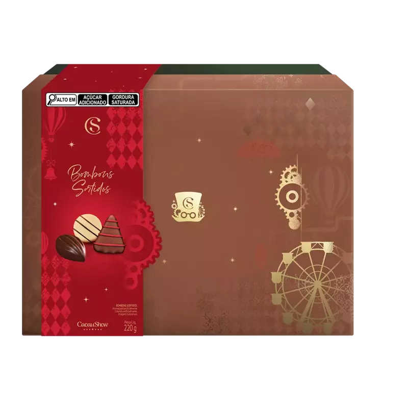 Caixa Cenário de Natal 220g