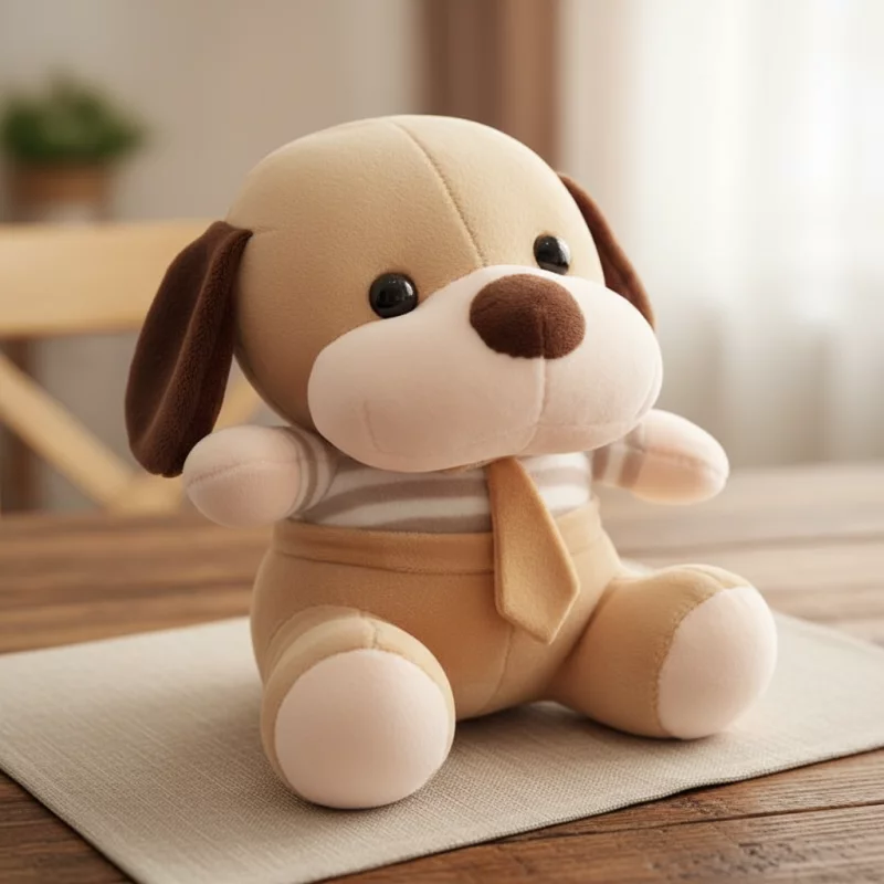 Peluche  perrito cafe