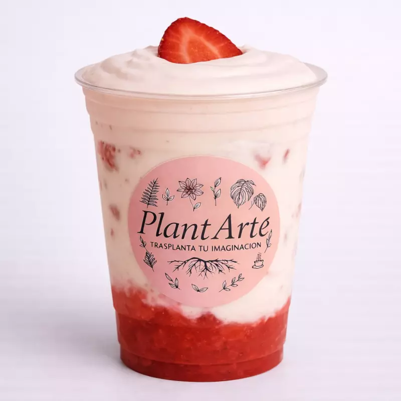 Latte Fresas C/Crema