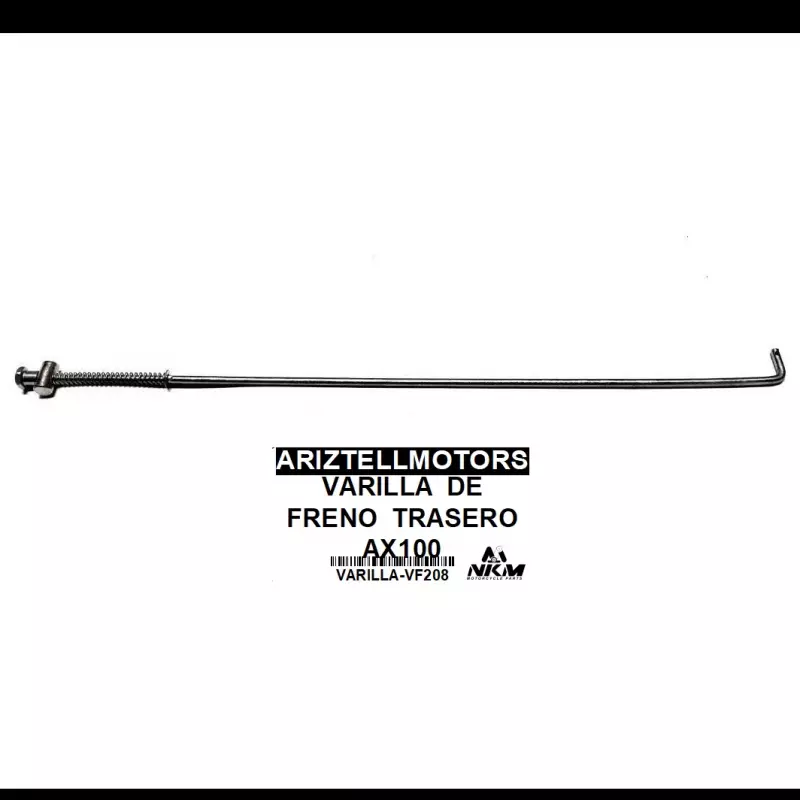 VARILLA DE FRENO TRASERO AX100