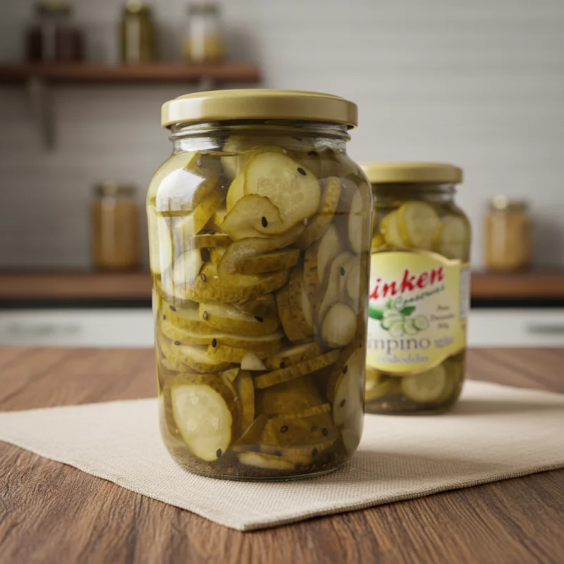 Pepino Agridoce em Rodelas