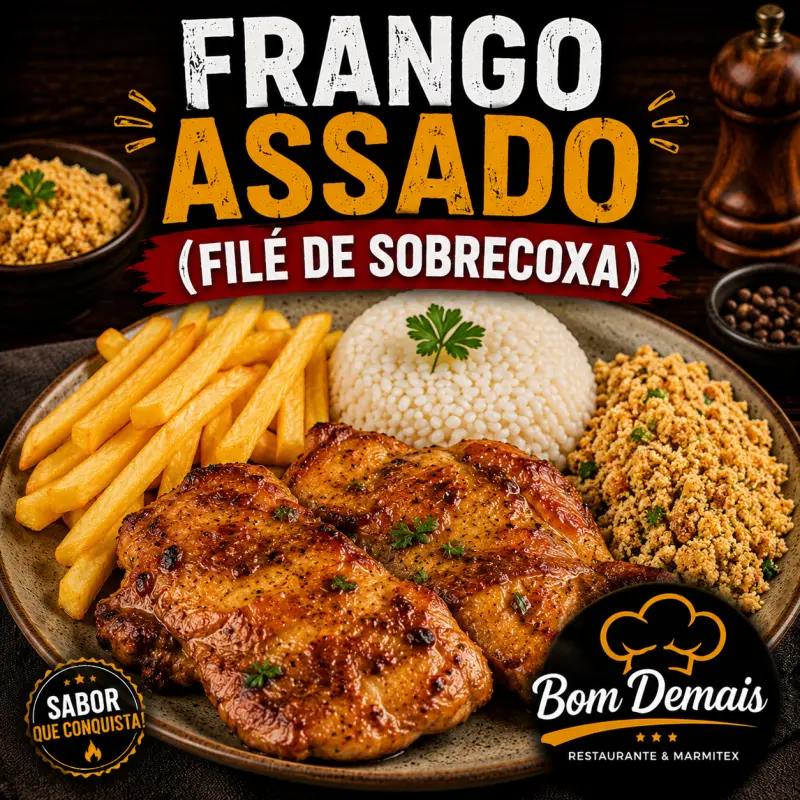 FRANGO ASSADO / FILÉ DE SOBRECOXA