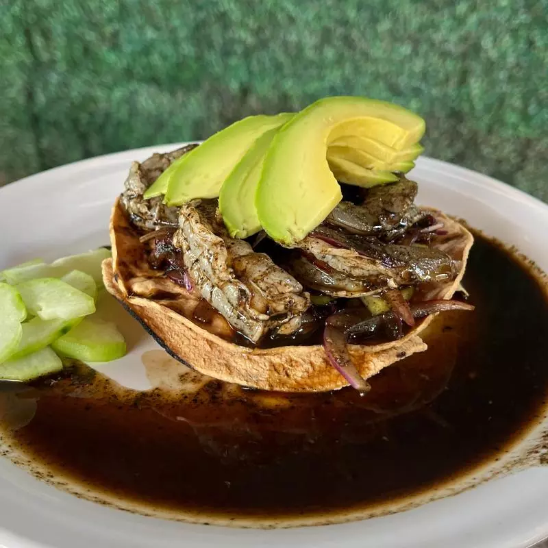 Tostada de aguachile