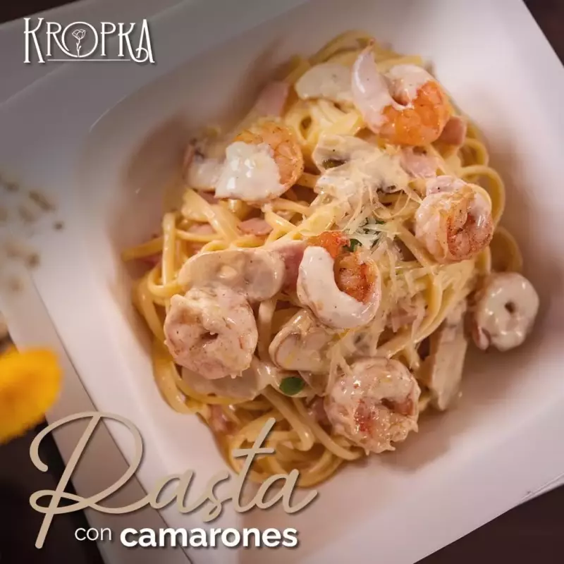 ALFREDO CON CAMARONES