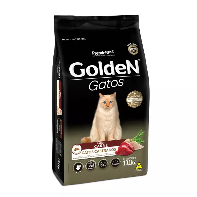 Golden Gatos Castrados Carne 10,1kg
