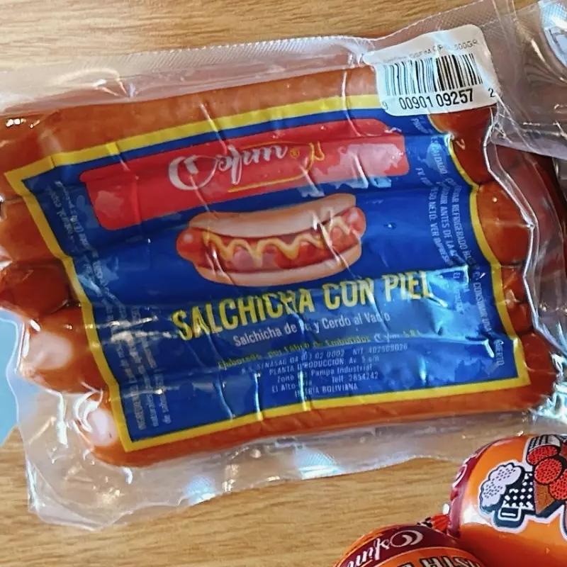 Salchichas sin gluten ni azucar