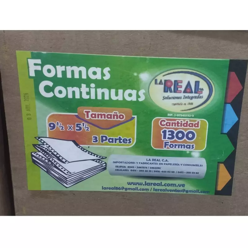 Formas continúas 3 partes  1300 und