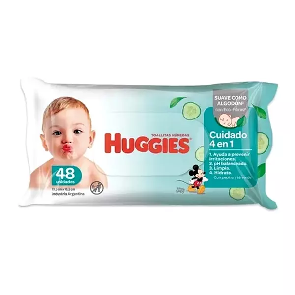 Toallitas húmedas Huggies 4en1 x 48