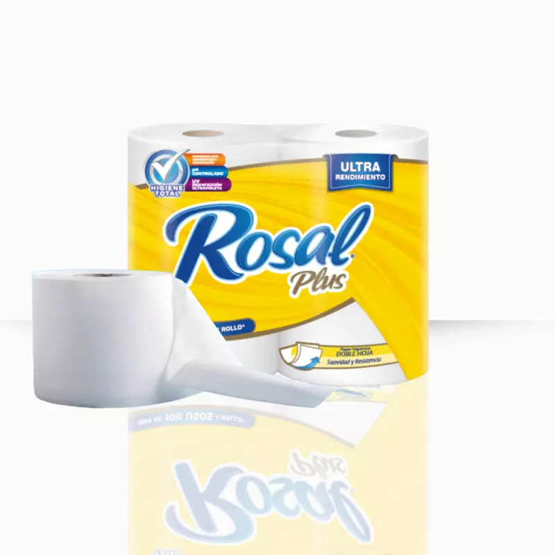 PAPEL HIGIENICO ROSAL (AMARI.) 600H