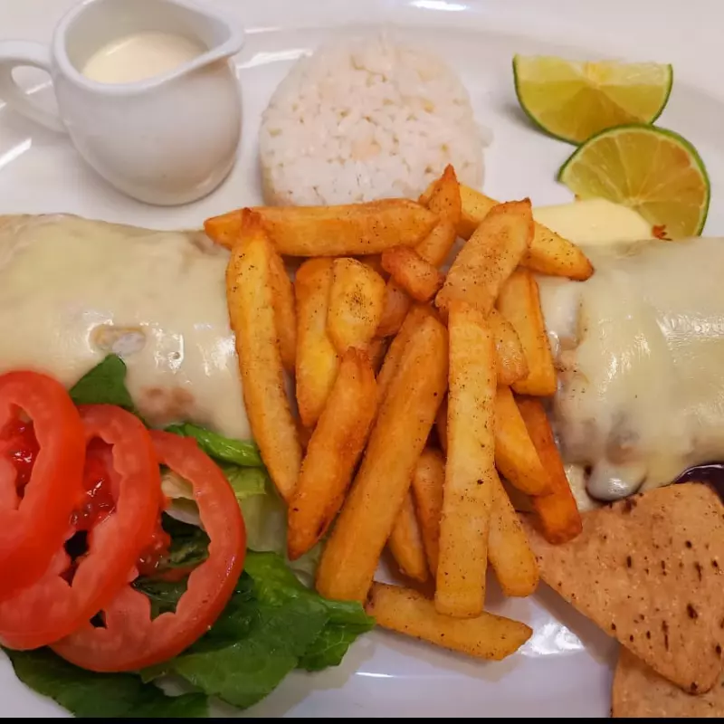 burrito de arrachera c papas