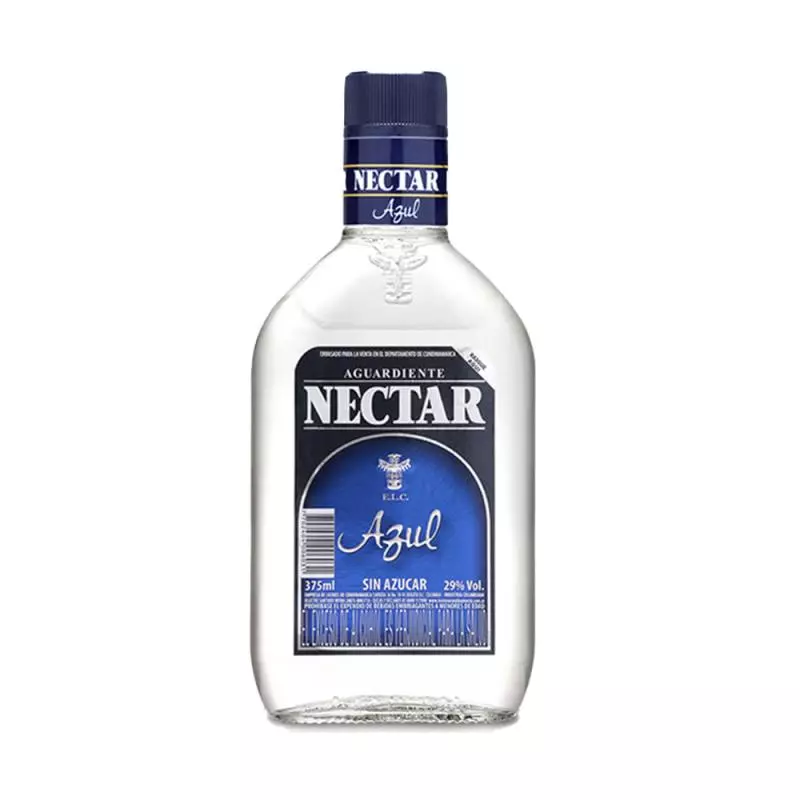 Aguardiente nectar azul media x 375ml