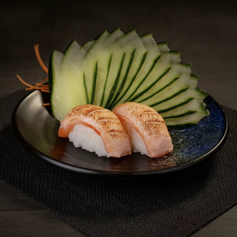 Niguiri Salmão maçaricado