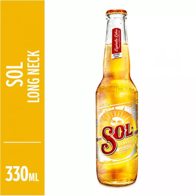 Cerveja Sol 330ml Long neck