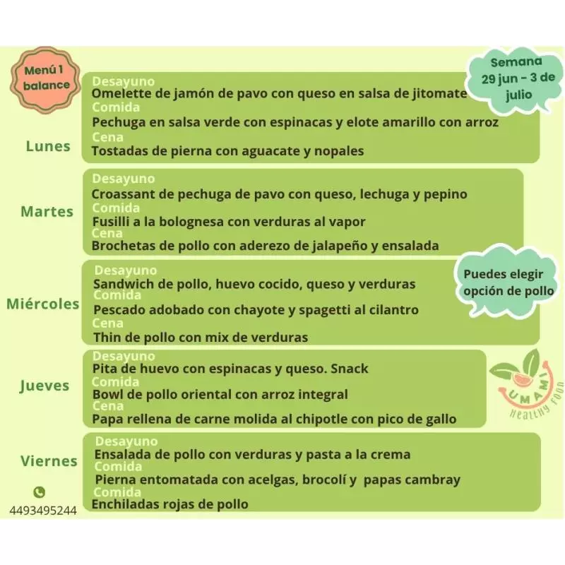 Desayuno/comida/cena