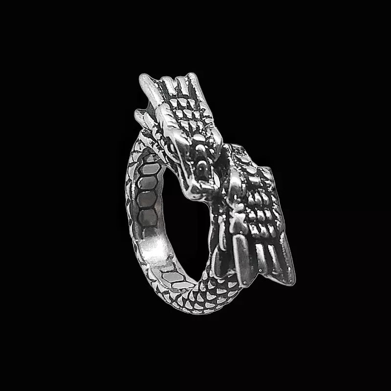 Two Head's Dragon Ring