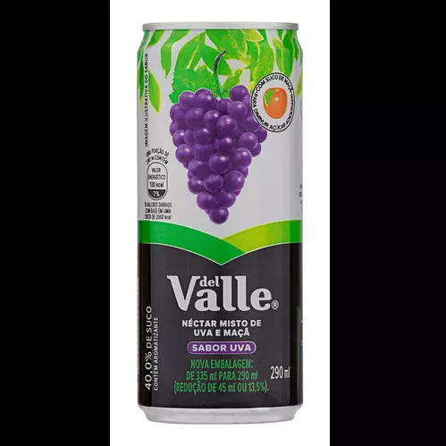 Suco em lata de Uva - Del Vale