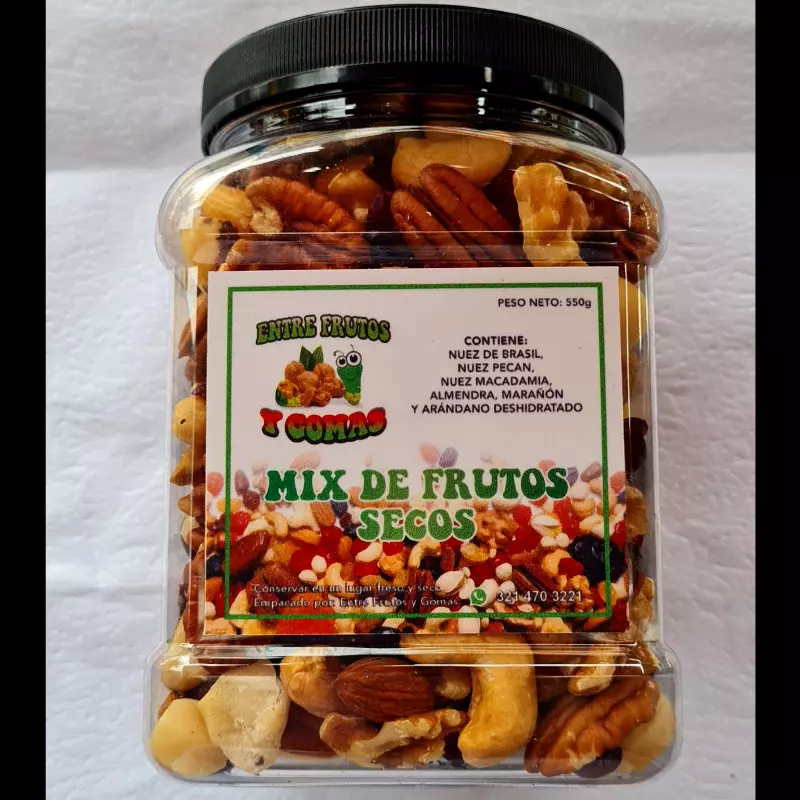 MIX PREMIUM FRUTOS SECOS  550 Gramos