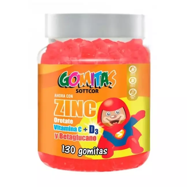 Gomitas de zinc para niño