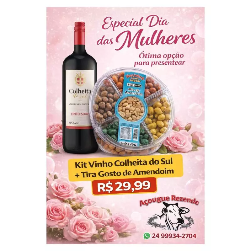 KIT PRESENTE ESPECIAL DIA DA MULHER