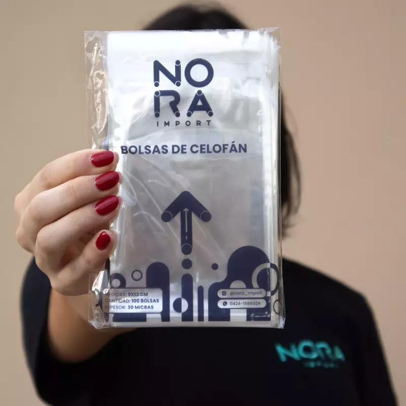 Bolsas celofán con adhesivo 9x13