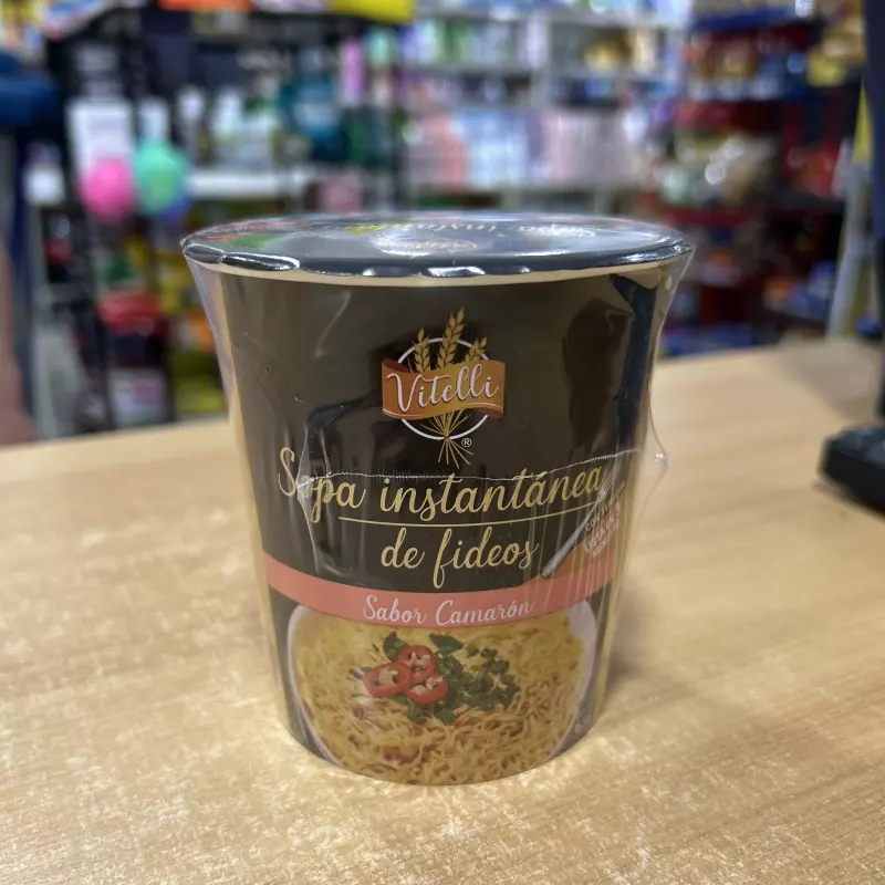 Sopa instantánea camarón