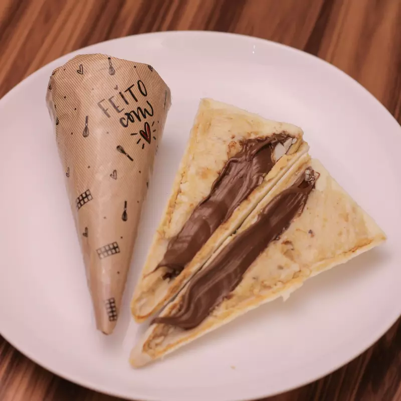 Cone Kinder com Nutella