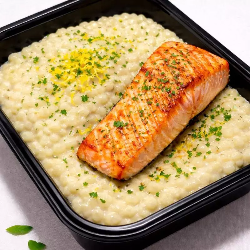 Salmão com Risoto de Limão Siciliano