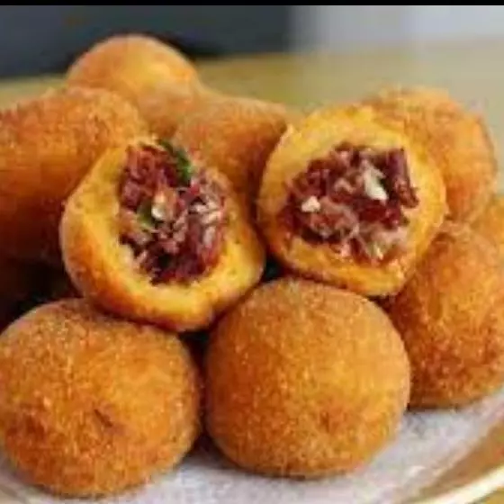 Bolinho de carne seca com abóbora 400g