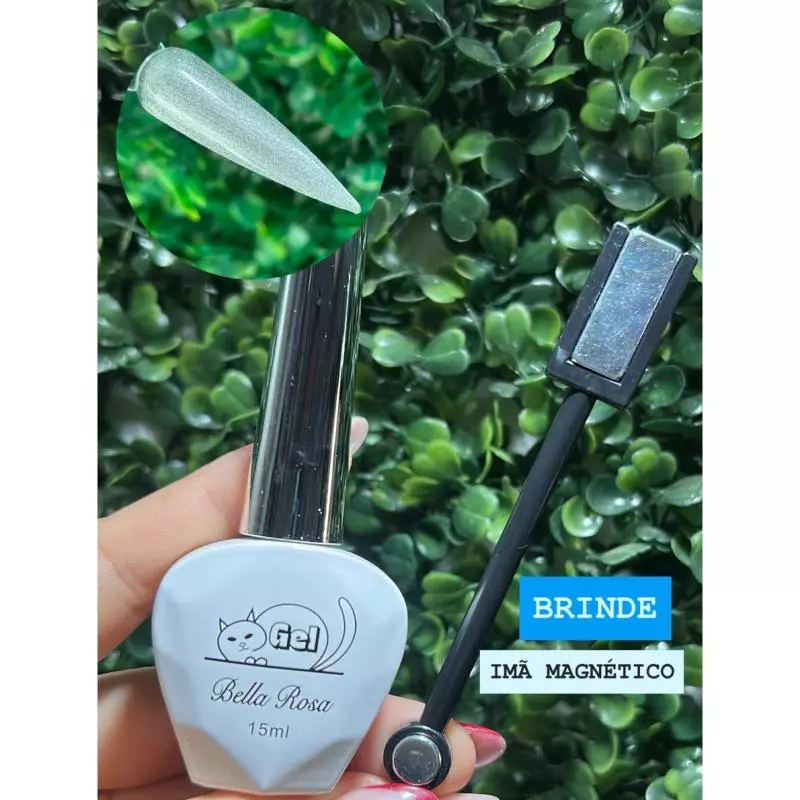 Esm.Gel  Magnético Prata+Brinde Ima
