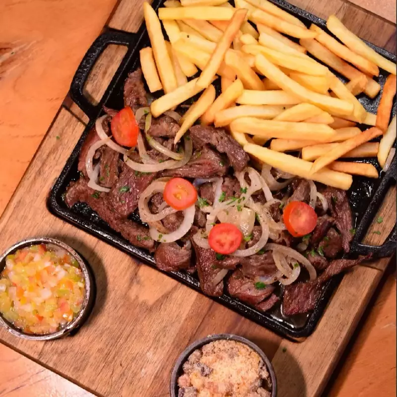 Contra filé em Tiras