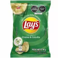 LAYS CREMA Y CEBOOLA 180G