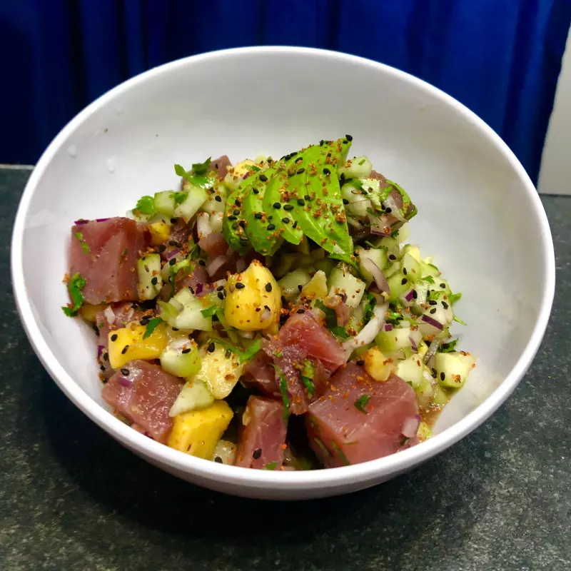 Ceviche Atún Tropical