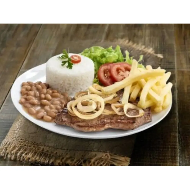 Alcatra Fatiada com Fritas