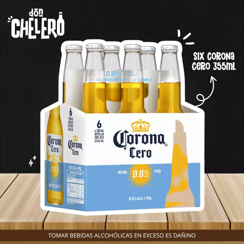 CORONA 0 ALCOHOL355X 6 BOT.