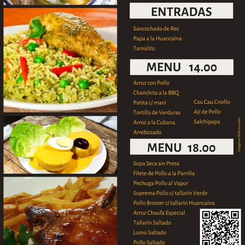 Menú 18.00 soles