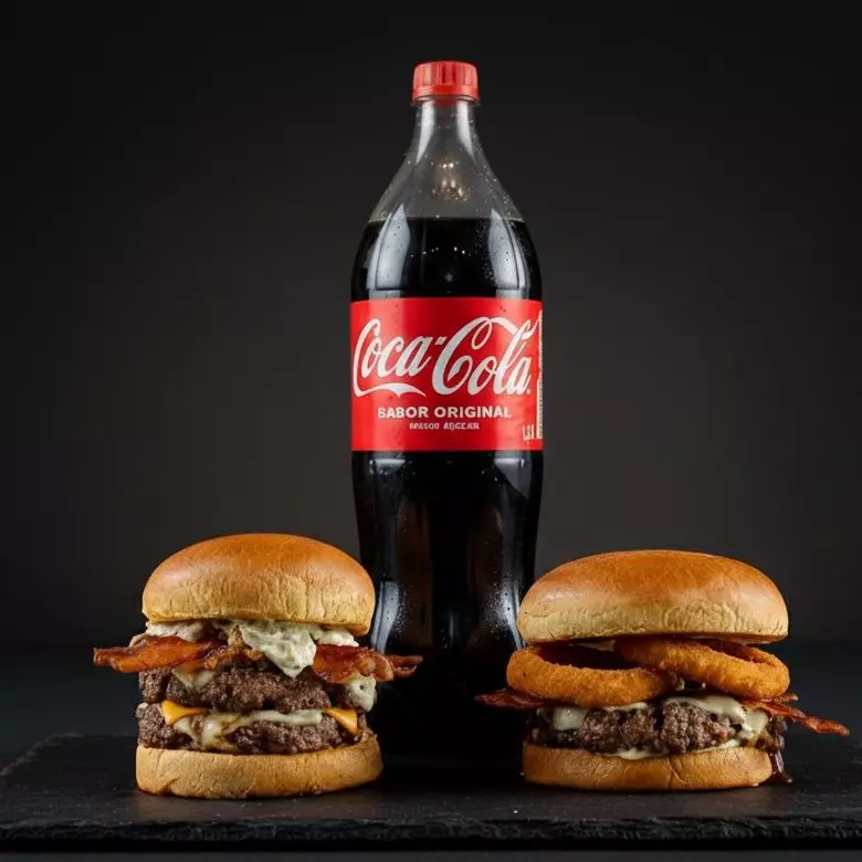 2 artesanais + Coca-Cola 1,5L Grátis