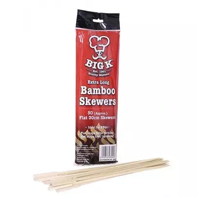 Espetos de Bambu P/ Espetinho 50 Und