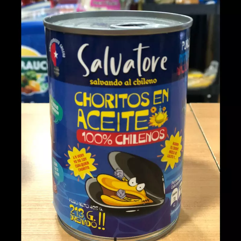 Choritos al aceite 425grs