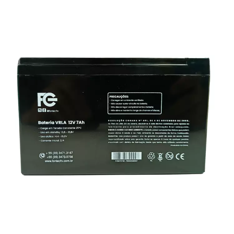 BATERIA PARA NOBREAK FG 12V 7Ah