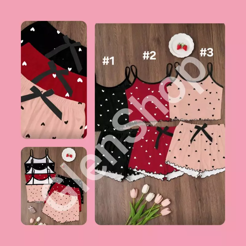 Pijamas de corazones