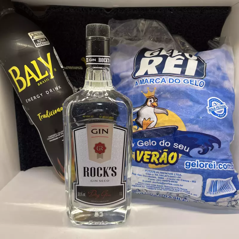 Combo Gin Rocks Trad 1L