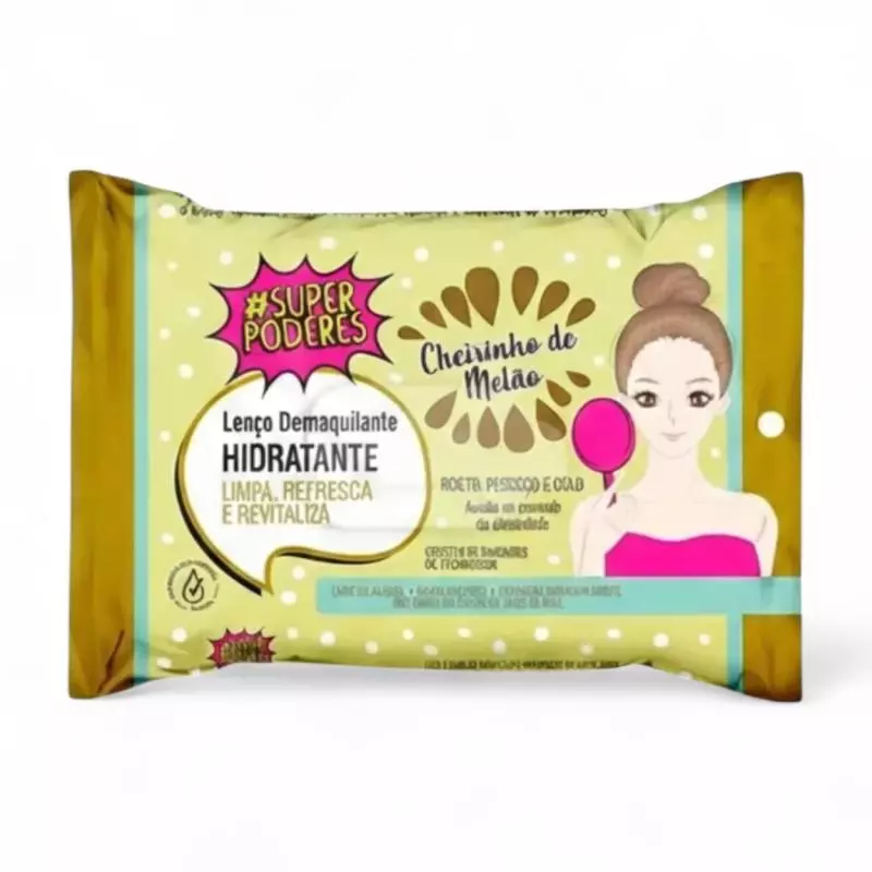 Lenço Demaquilante cheiro d/melão