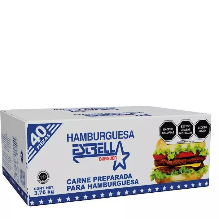 Hamburguesa Estrella 40 Piezas