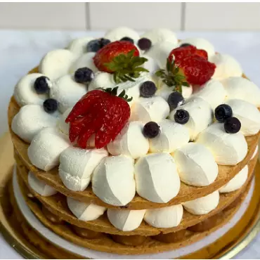 Torta Sablee de almendras y frutos r