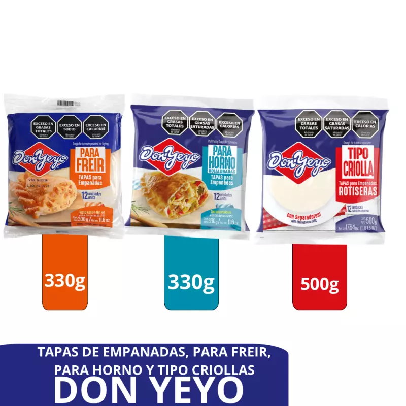 Tapas de empanadas DON YEYO