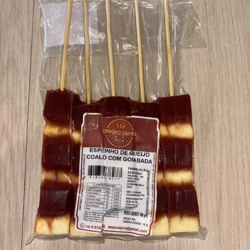 ESPETINHO QUEIJO COALHO C/ GOIABADA