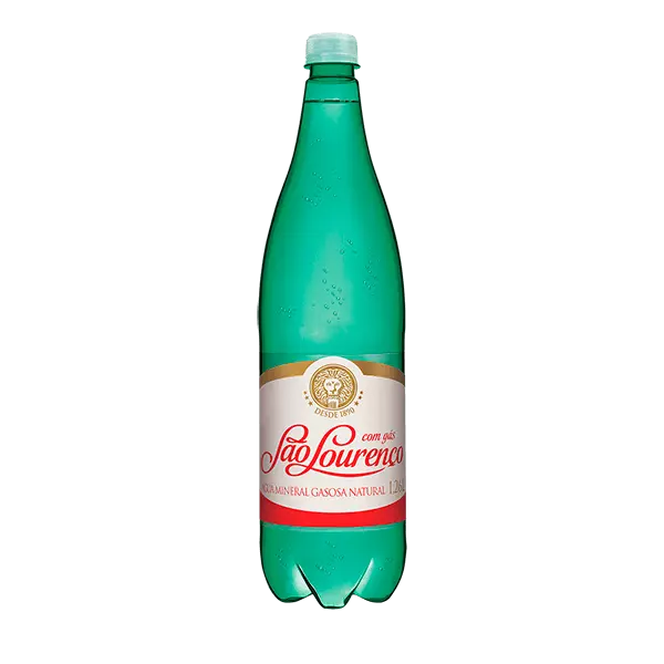 Água c/ gás 1,26l São Lourenço