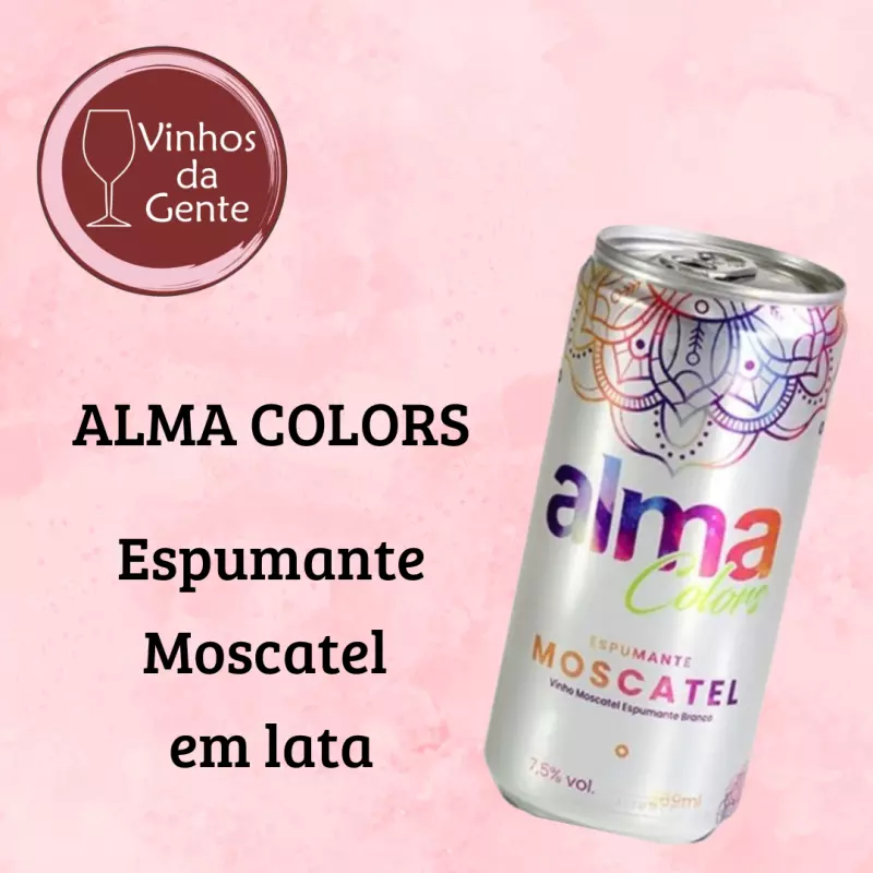 Espumante lata ALMA COLORS Moscatel